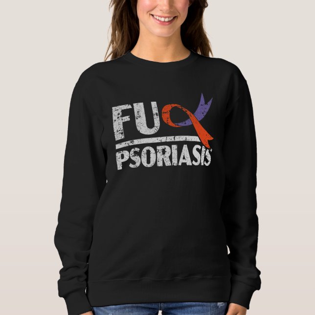 Psoriasis Warrior Skin Disease Psoriasis Bewusstse Sweatshirt (Vorderseite)