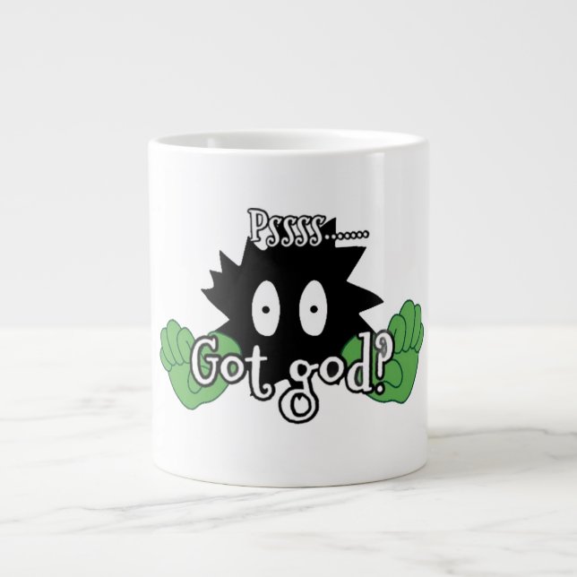 Pssss....got God? Jumbo-Tasse (Vorderseite)