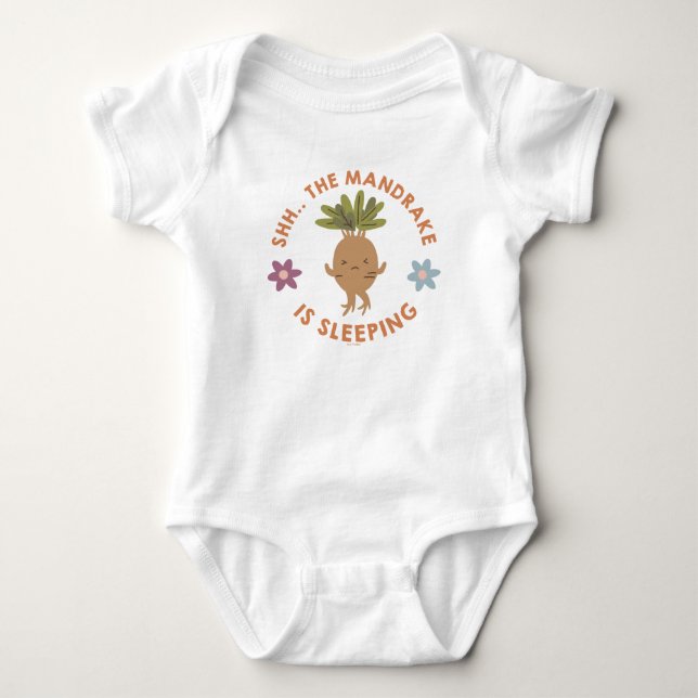 Pssst.. Die Alraune schläft Baby Strampler (Vorderseite)