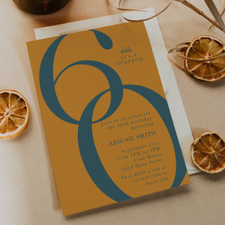 Pssst, es ist eine Überraschung zum 60. Geburtstag Einladung