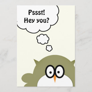 Pssst! He Sie? Geburtstags-Party laden ein Einladung