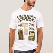 Pssst, ich beurteile deine Lesewahl Lustiges Shirt