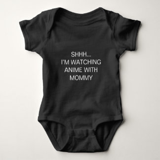 Pssst, ich schaue Anime mit Mutti Baby Strampler