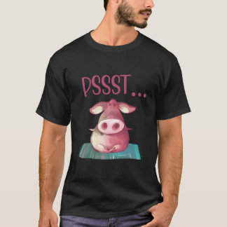 Pssst Yoga Pig Niedliche Sauen Dog Yoga T-Shirt
