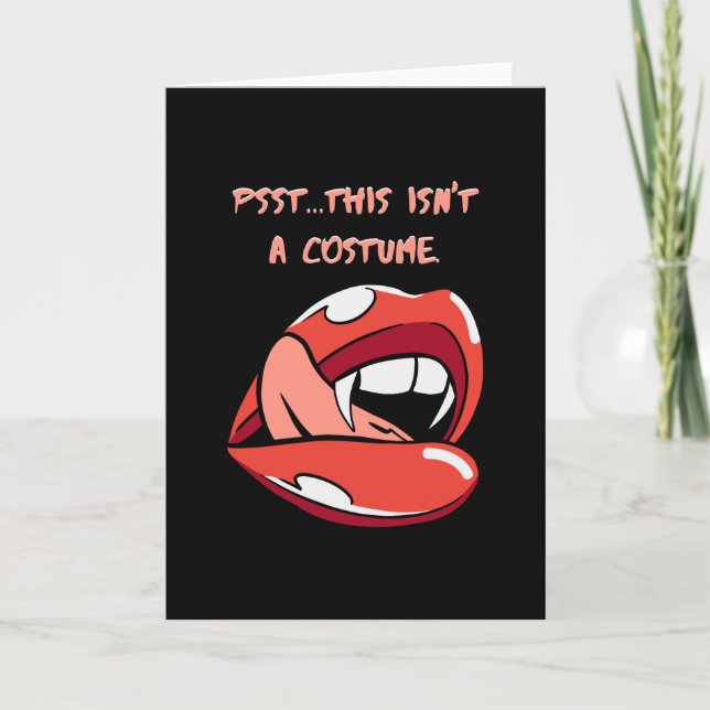 Psst... Das ist kein Kostüm Karte (Vorderseite)