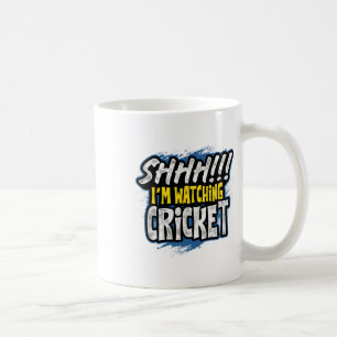 Psst Ich schaue Cricket Sport Fan Zuschauer Athlet Kaffeetasse