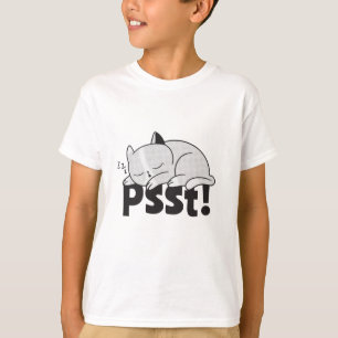 Psst Lazy Katze schläft T-Shirt