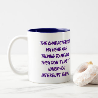 Pst! Charaktere sprechen - Lustiger Kaffee-Mug für Zweifarbige Tasse
