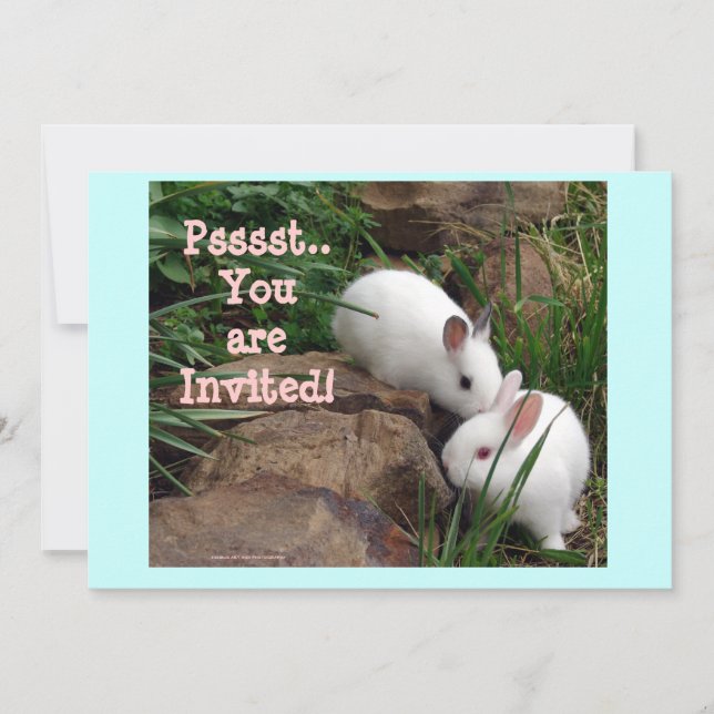 Pst, Sie sind eingeladen! Einladung (Vorderseite)