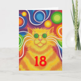 Psy-cat-delic 'Age''Groovy Geburtstagskarte Karte