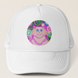Psy-cat-delic Pink-LKW-Hut Truckerkappe