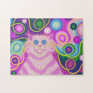 Psy-cat-delic Pink-Puzzle Puzzle