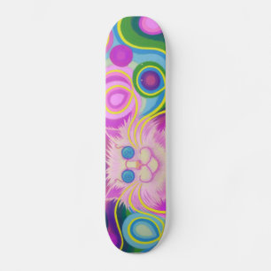 Psy-cat-delic Pink-Skateboard Skateboard
