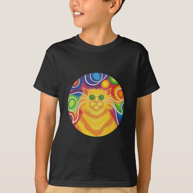 'Psy-cat-delic round 'Groovy Man!' T - Shirt (Vorderseite)