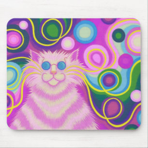 Psy-cat-delikates Pink-Mousepad Mousepad