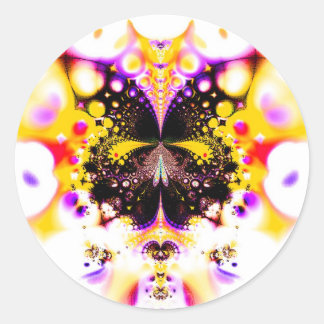 Psy Fly Runder Aufkleber