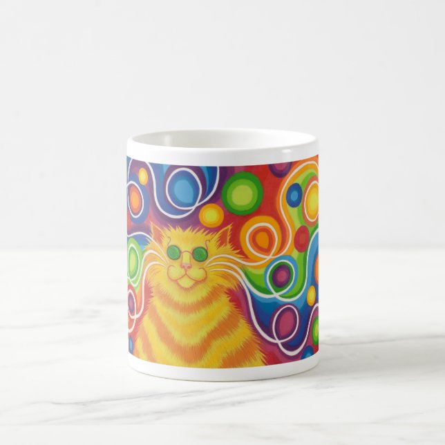 Psy-Katze-delic Tasse (Mittel)