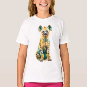 Psych-Color Hyäne Pop Art T-Shirt Grafik
