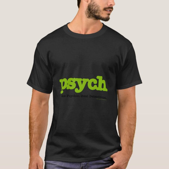 Psych Fake Psychische Detektive Crew Neck T-Shirt (Vorderseite)