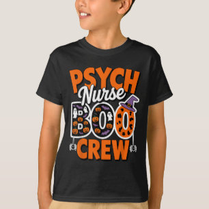 Psych Nurse Boo Crew Psychische Gesundheitsgeister T-Shirt