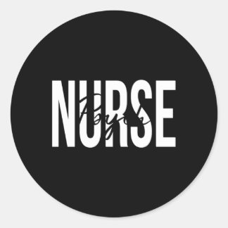 Psych Nurse Psychiatric Nurse Registered Nurse Rn Runder Aufkleber