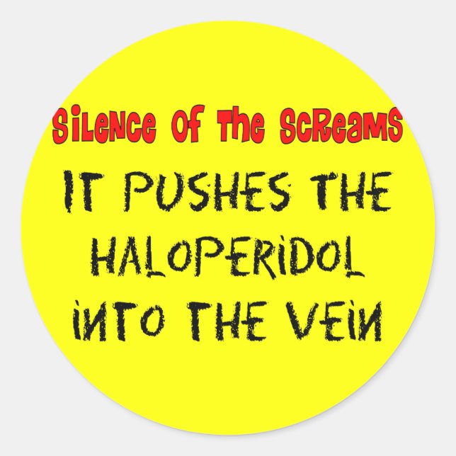 Psych Nurse Unglaublich witzig Geschenke Runder Aufkleber (Vorderseite)