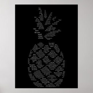 Psych Quotes Ananas Poster