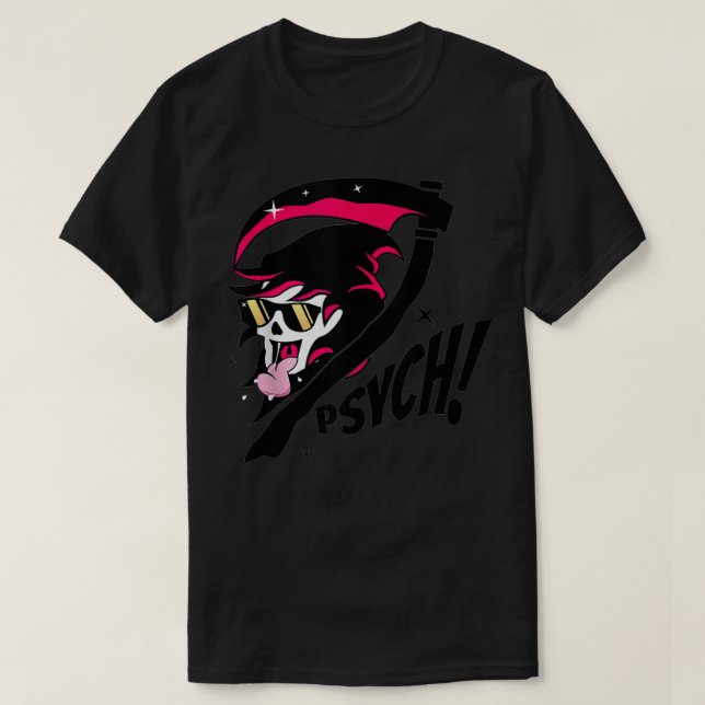 Psych Red Reaper Design  T-Shirt (Design vorne)