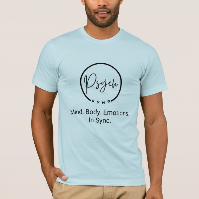 Psych Sync: Mind. Body. Emotion. In Sync. T-Shirt (Vorderseite)