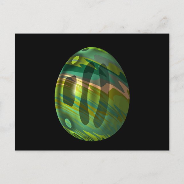 Psychadelic Egg 4 Postkarte (Vorderseite)