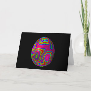 Psychadelic Egg 5 Feiertagskarte