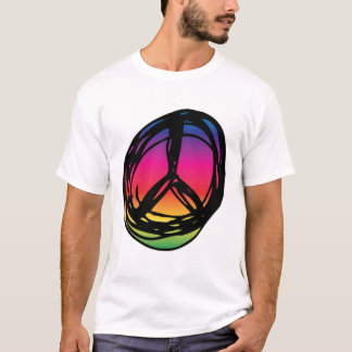 Psychadelic Friedenszeichen T-Shirt