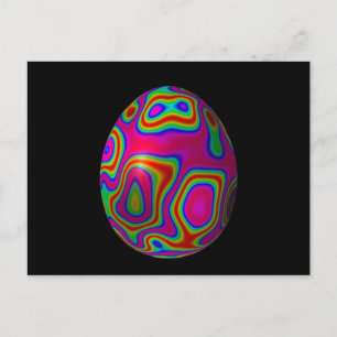 Psychadelisches Ei 5 Postkarte