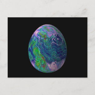 Psychadelisches Ei 7 Postkarte