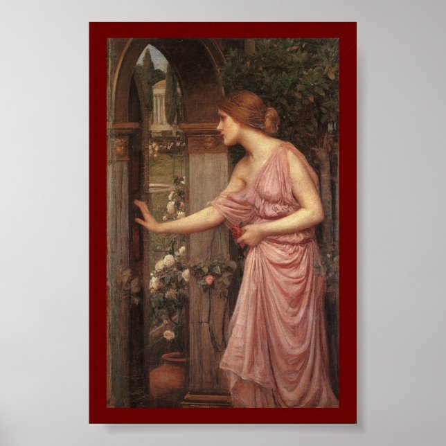 Psyche betritt den Garten von Cupid Poster (Vorne)