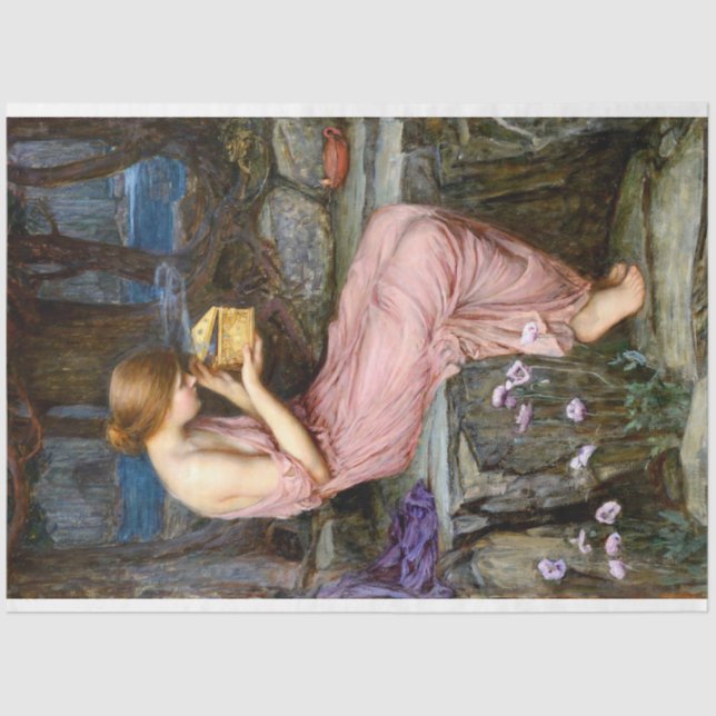 Psyche Golden Box Waterhouse Art Seidenpapier (Vorderseite)