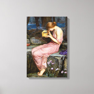 Psyche öffnet die goldene Schachtel Waterhouse Gem Leinwanddruck