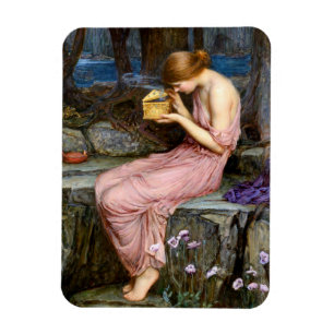 Psyche öffnet die goldene Schachtel Waterhouse Gem Magnet
