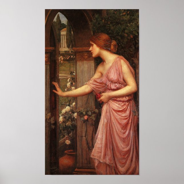 Psyche Pre Raphaelite von John W. Waterhouse Poster (Vorne)