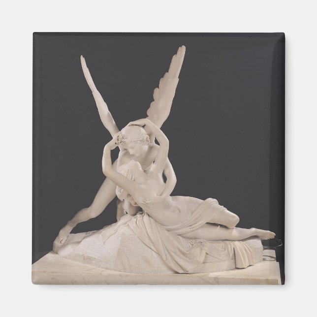 Psyche wiederbelebt durch den Kuss von Cupid 1787- Magnet (Vorne)
