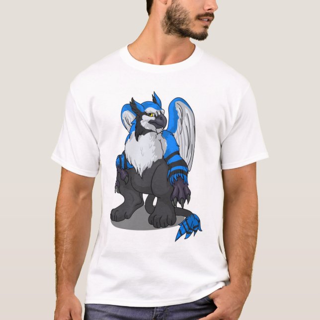Psyche zahmeres blaues Winja Shirt (Vorderseite)
