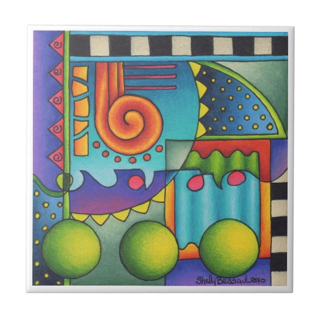 Psychedeco Fliese (Vorderseite)