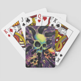 "Psychedelia" Skull Cluster Art Playing Cards Spielkarten