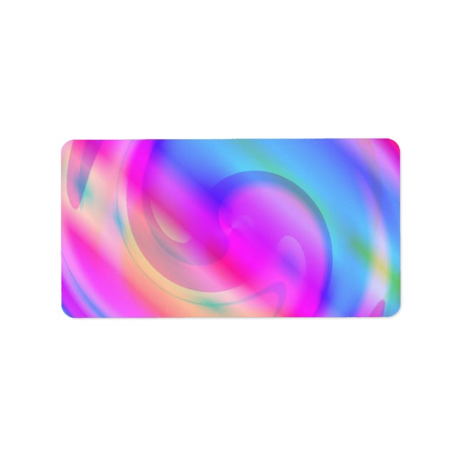 Psychedelic Address Label Adressaufkleber (Vorne)