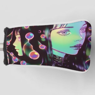 Psychedelic Anime Girl Golf Headcover