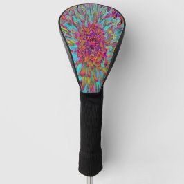 Psychedelic Aquamarin Blue Abstrakt Decorative Dah Golf Headcover