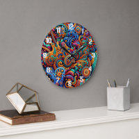 Psychedelic Batik Gitarre Kunstfarbenfrohe Retro M
