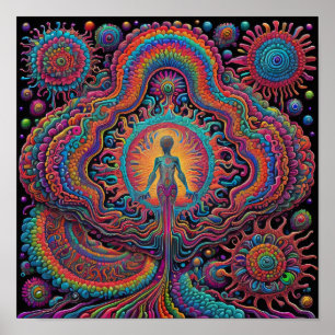 Psychedelic Birth Art Poster