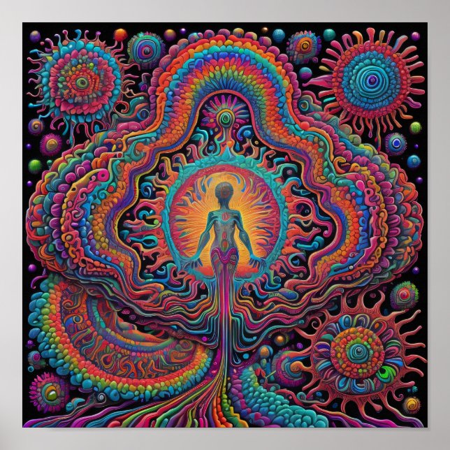 Psychedelic Birth Art Poster (Vorne)