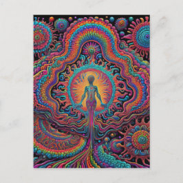 Psychedelic Birth Art Postkarte
